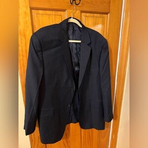 Mens Black pinstripe blazer size 46s